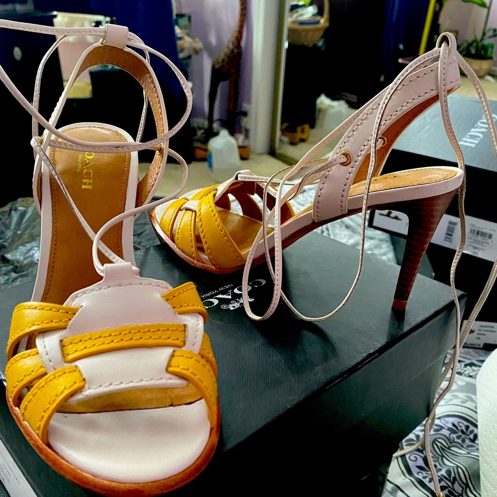 Brand-new never worn coach sandal